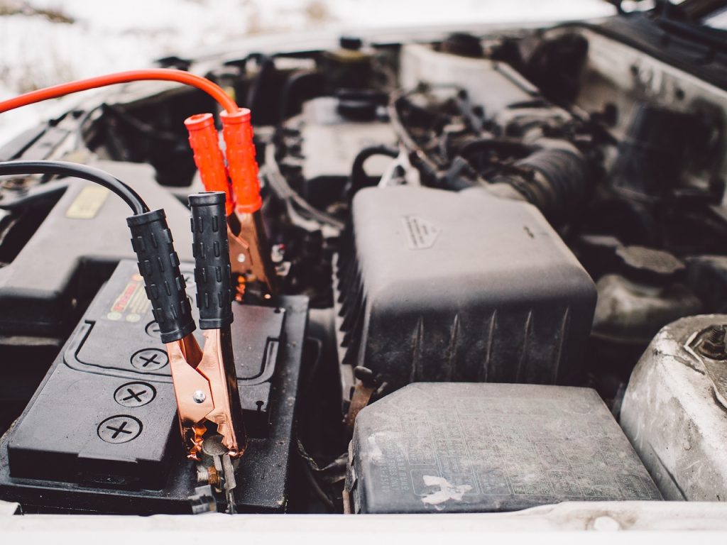 jumper cables, battery, engine, car, automotive, car wallpapers, mechanic, hood